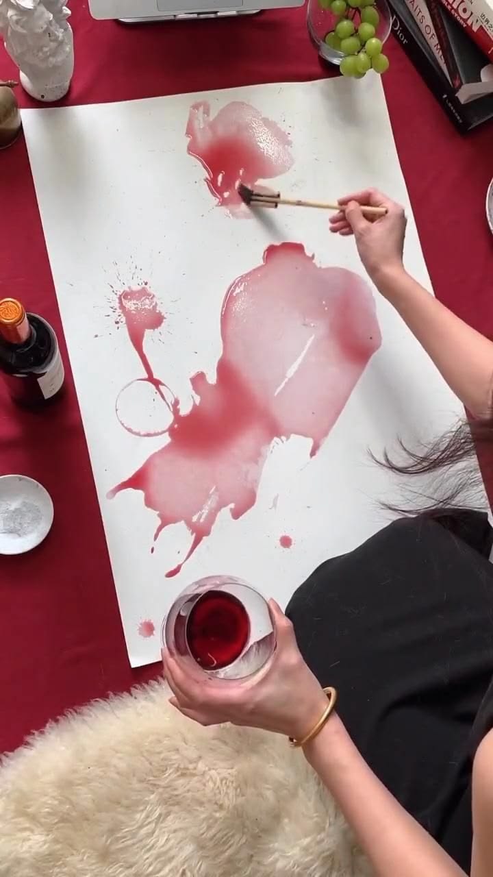 12/11 Pittura con pigmenti del vino e aperitivo da Mini Bar Garden Bistrot Molfetta - €39