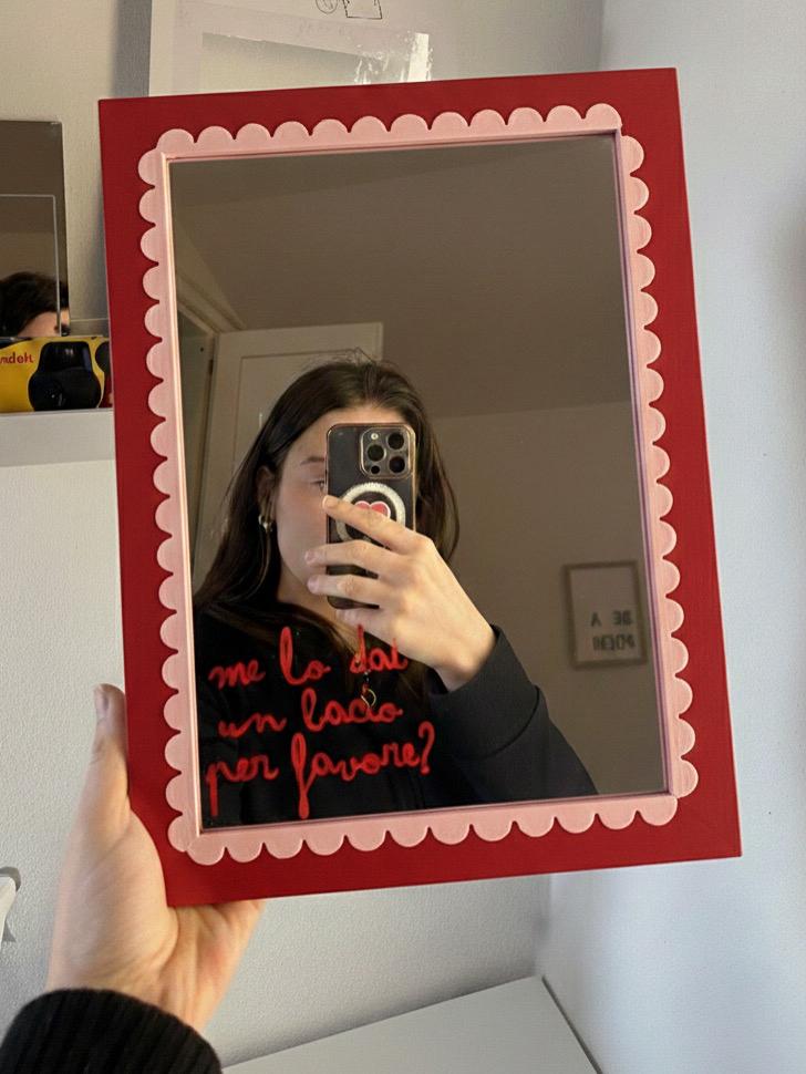 28/03 Specchio Personalizzato con merenda da The Appuntamento Roma - €59,00