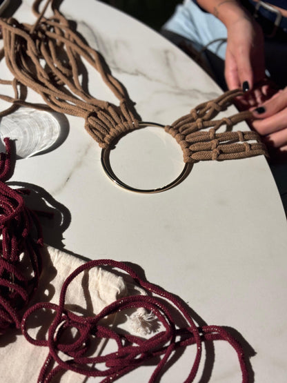 04/02 Borse in macramè con merenda da Cortile Flora Milano - 55,00€