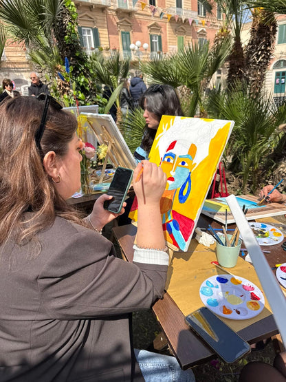 23/05 Pittura su tela e merenda da Bon Ton Bisceglie - €39,00